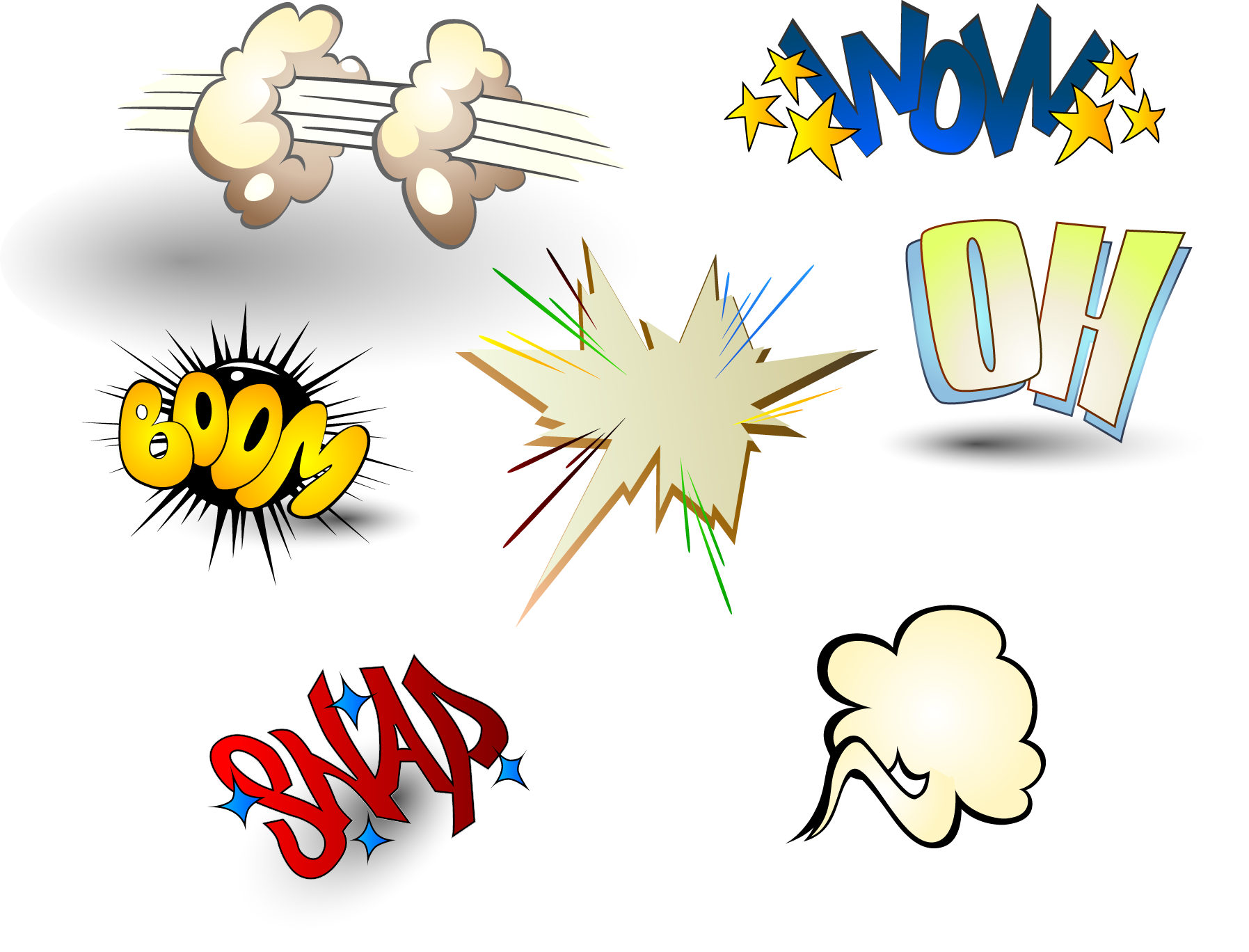 Comic Explosion Comics Euclidean Speech balloon Cartoon Hand-painted cartoon cloud explosion waterco