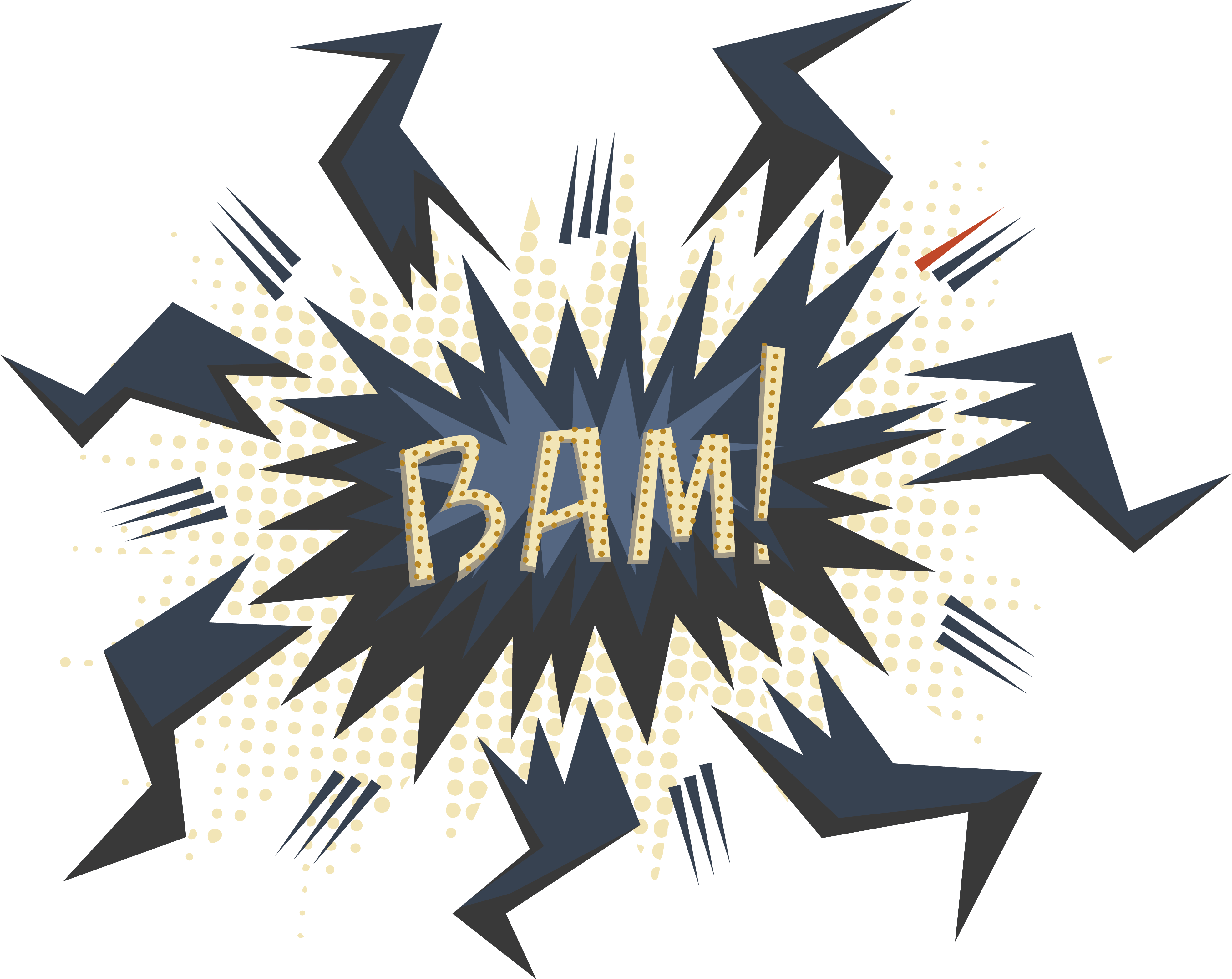 Comic Action Comics Speech balloon Comic book illustration Deep blue explosive sticker blue logo nav