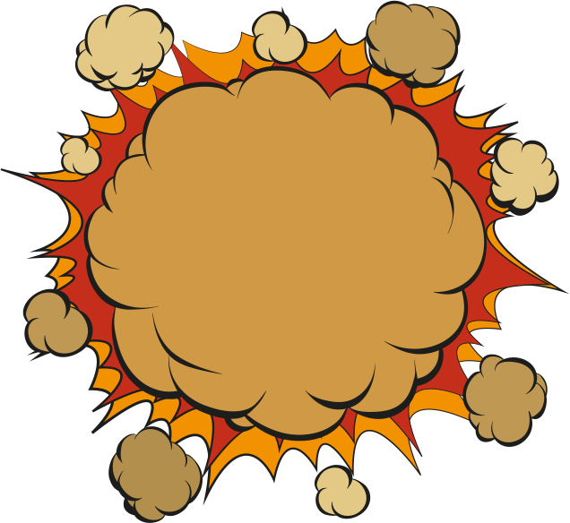 Comic Action Drawing Cartoon Explosion Speech balloon explosion comics food leaf Sound Effect Burst