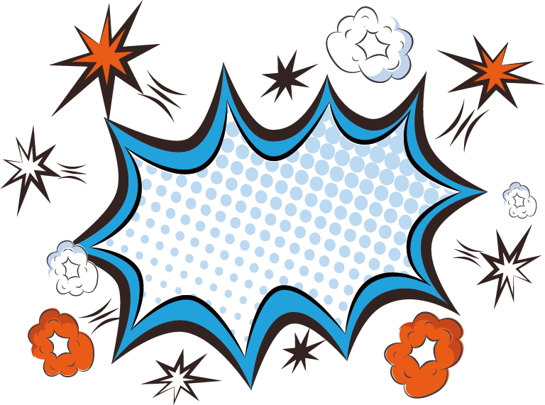 Comic Pop Art empty comic chat head illustration Graffiti dialog comics leaf comic Book Dynamic Acti