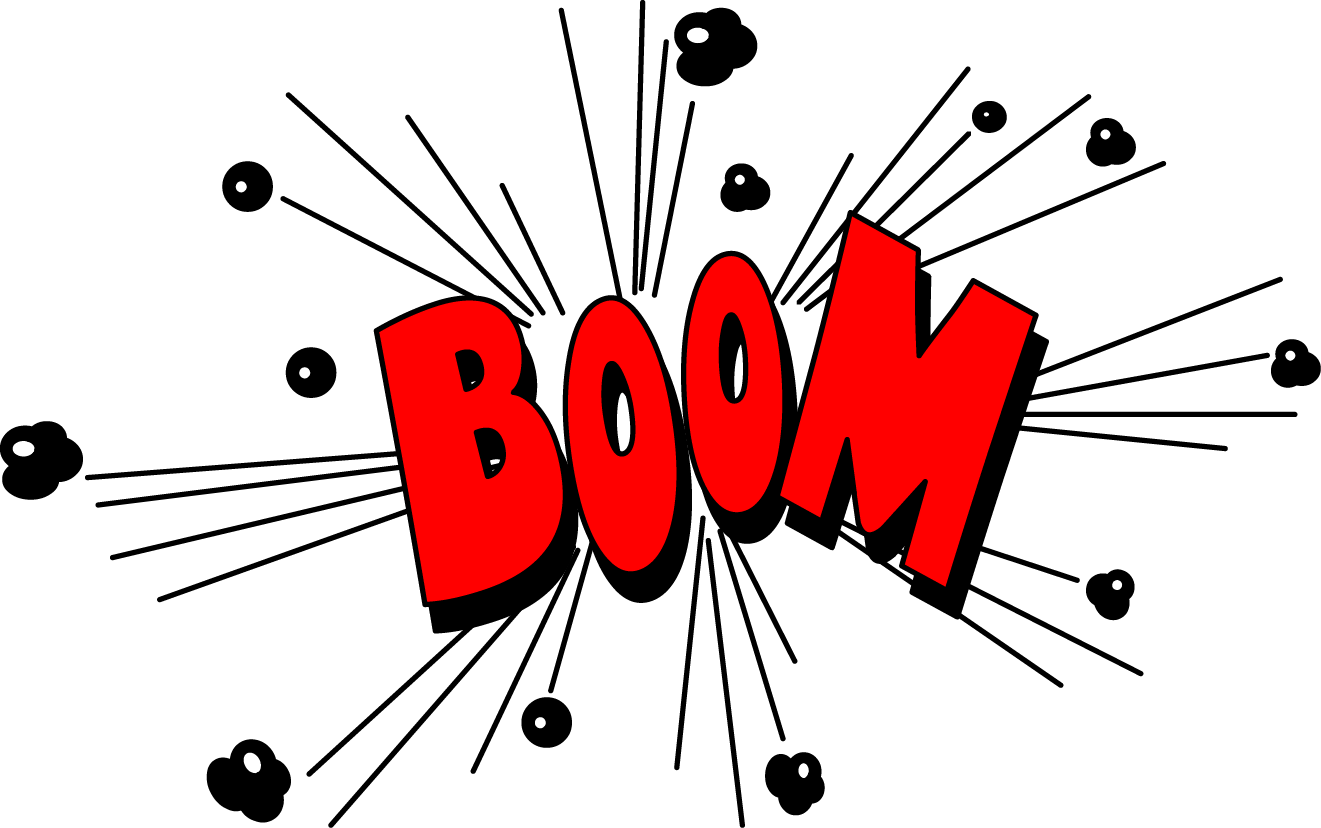Comic Action Explosion bow comics angle text Sound Effect Burst Transparent PNG
