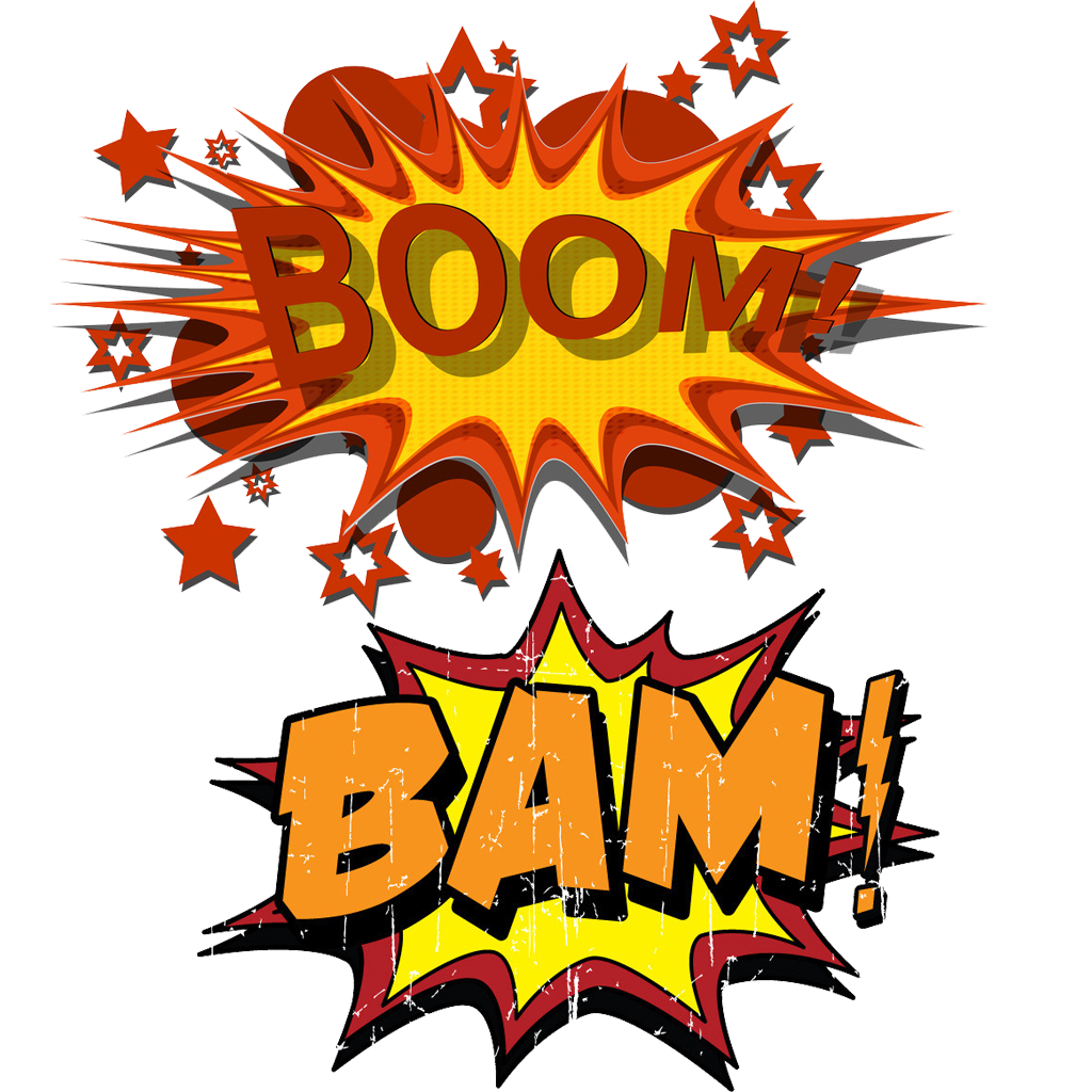 Comic Blast Explosion Cartoon Comics Bomb Bomb in English leaf comic Book orange Comic Blast Effect