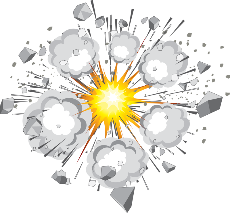 Comic Pow explosion comics cloud explosion Action Impact Effect Transparent PNG
