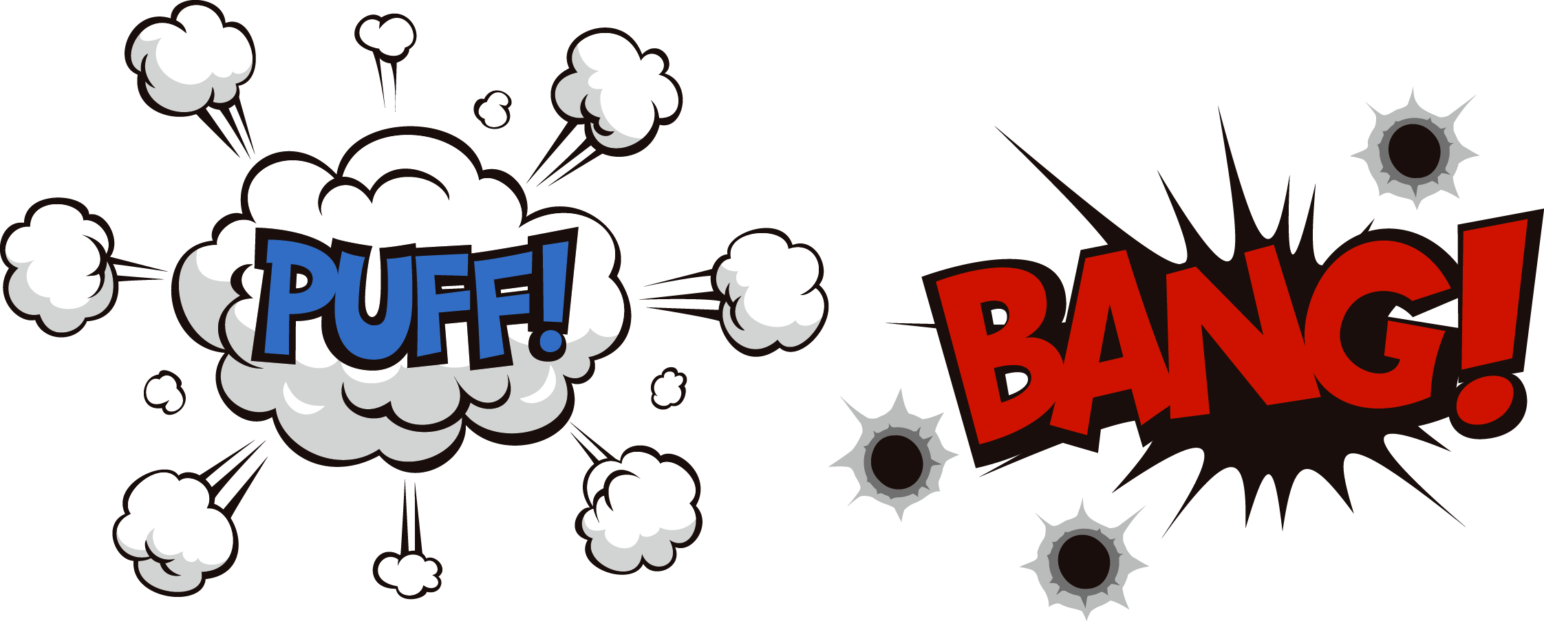 Comic Pow Explosions comics effect text Action Impact Effect Transparent PNG