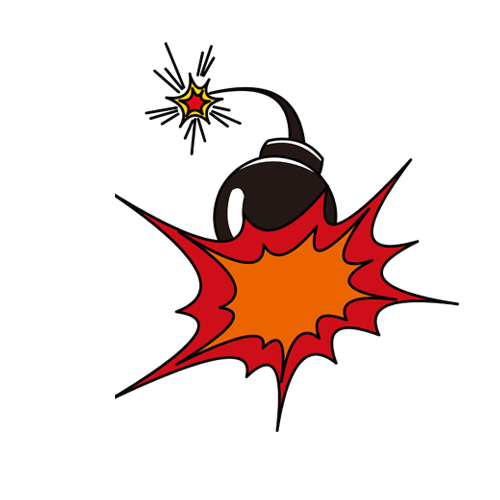 Comic Superhero Free content Hand painted bomb material watercolor Painting comics leaf Power Impact