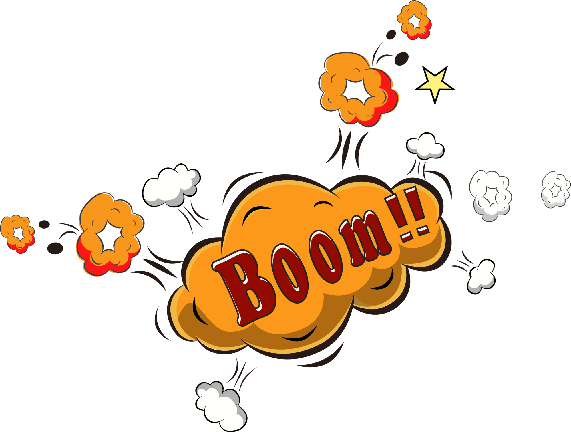 Comic Pop Art Logo Text Brand Illustration Orange impact smoke comics food comic Book Dynamic Action