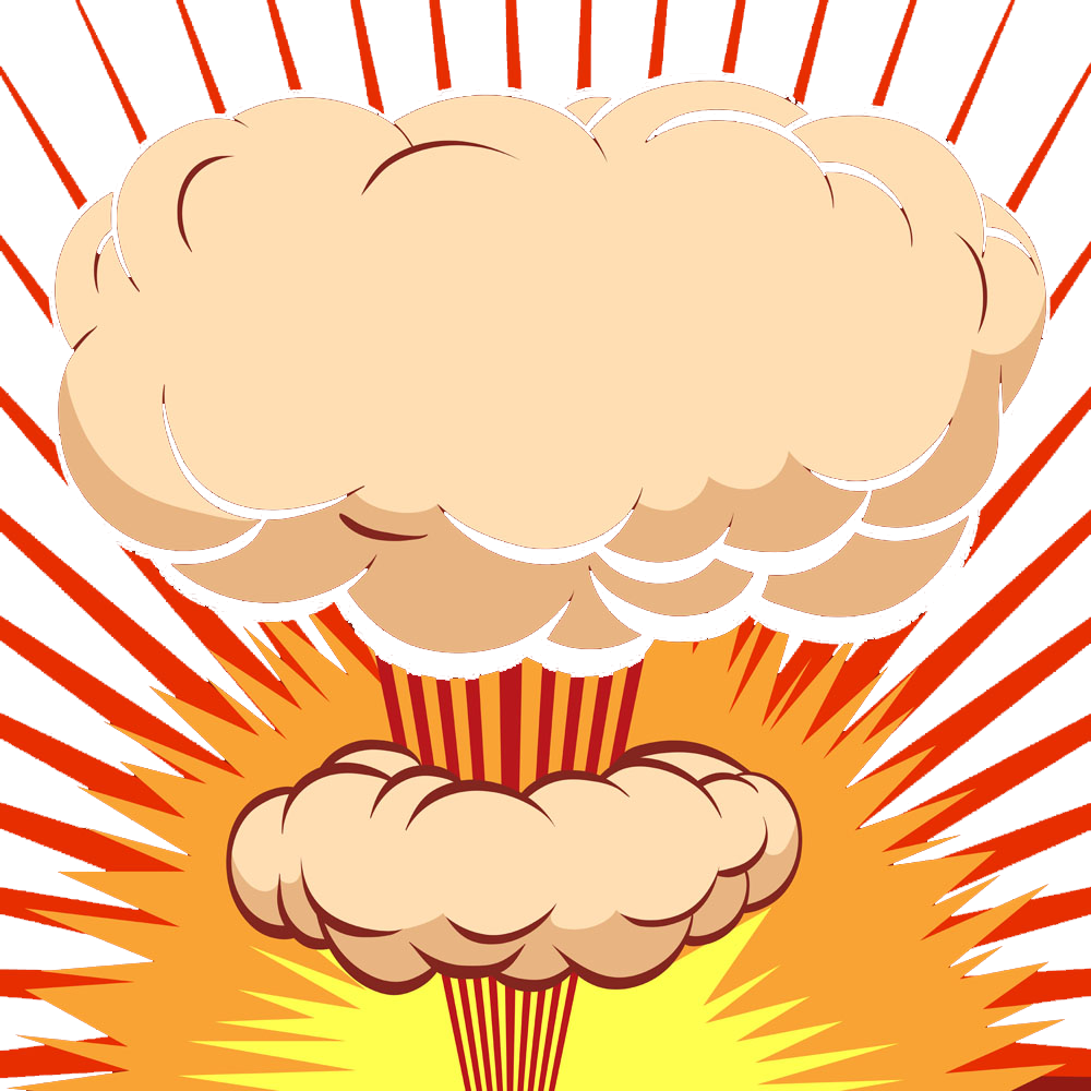 Comic Explosion Mushroom cloud Explosion Cartoon Comics Cartoon mushroom cloud cartoon Character foo