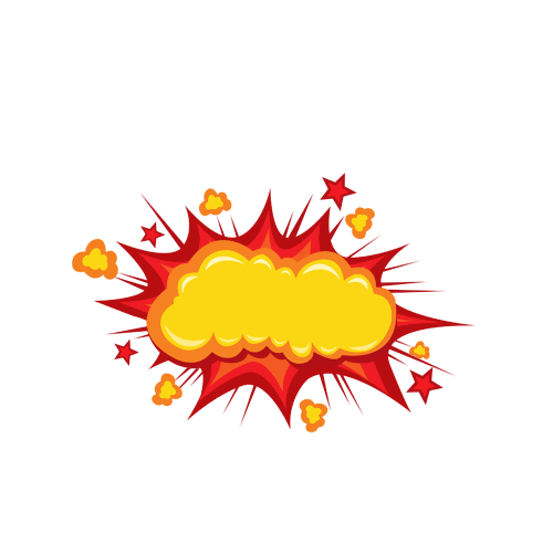 Comic Pow Mushroom Cloud Explosion Comic Book Comics Drawing Cartoon Big Bang Yellow Explosion Comic
