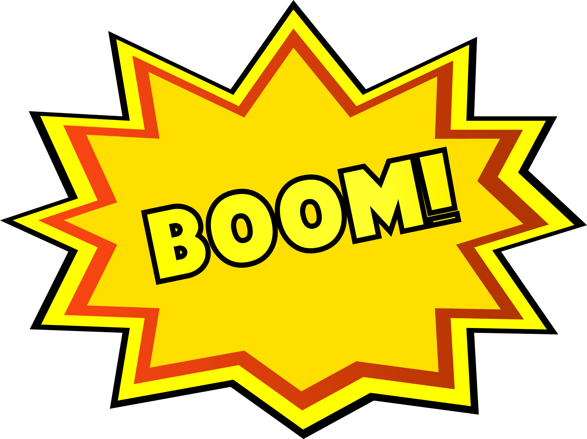 Comic Bam The Eruption Comic Sound Boom Noise Racket Hit Chaos Bójka Explosion Pop Art Explosion Tra