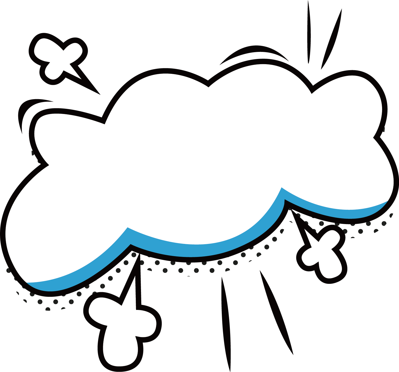 Comic Pow white cloud popart Cloud Euclidean Dialogue Speech balloon Dialog cloud explosion love com