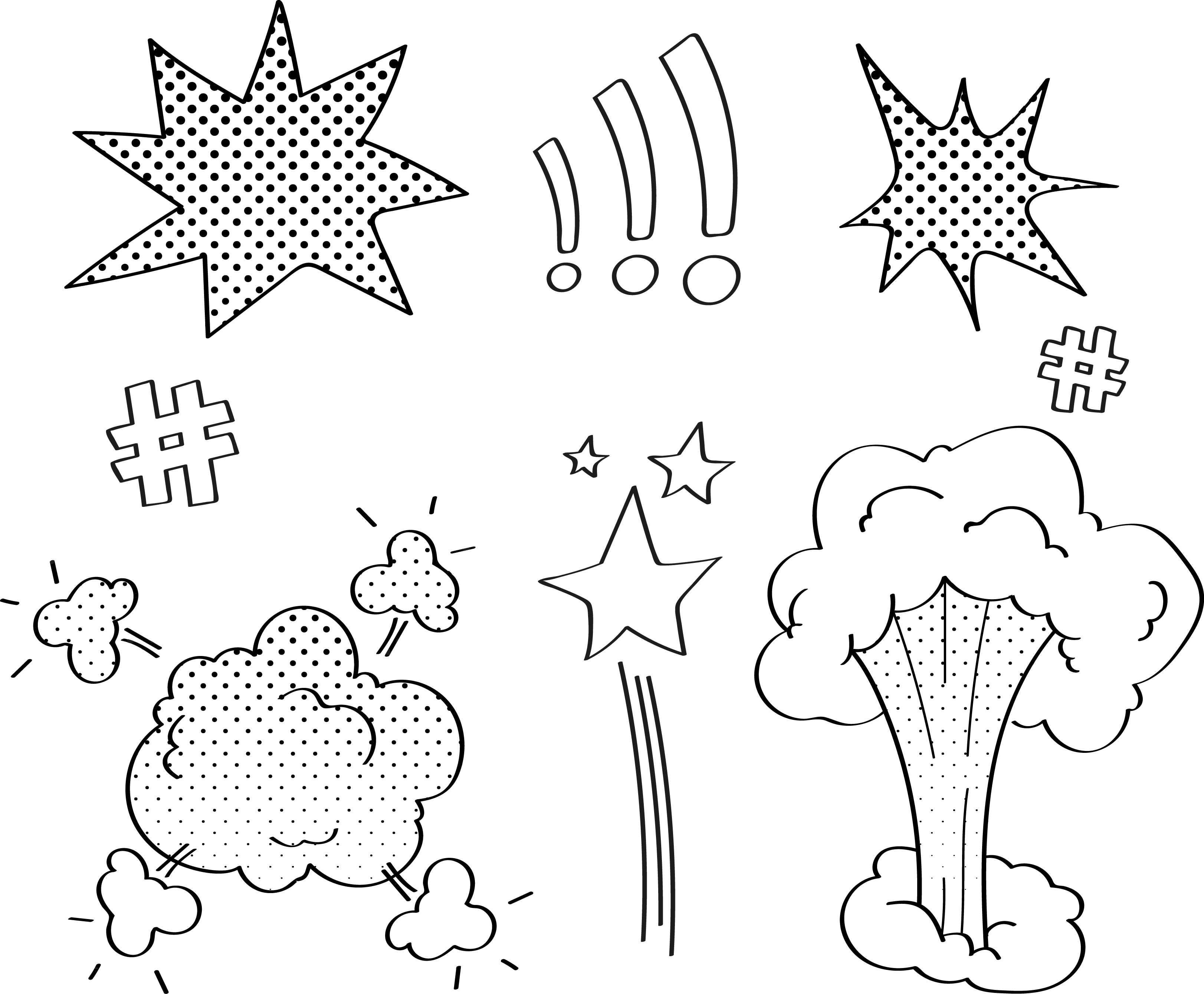 Comic Impact White kaboom explosion illustration Comics explosion cloud dialog white text cloud Cart