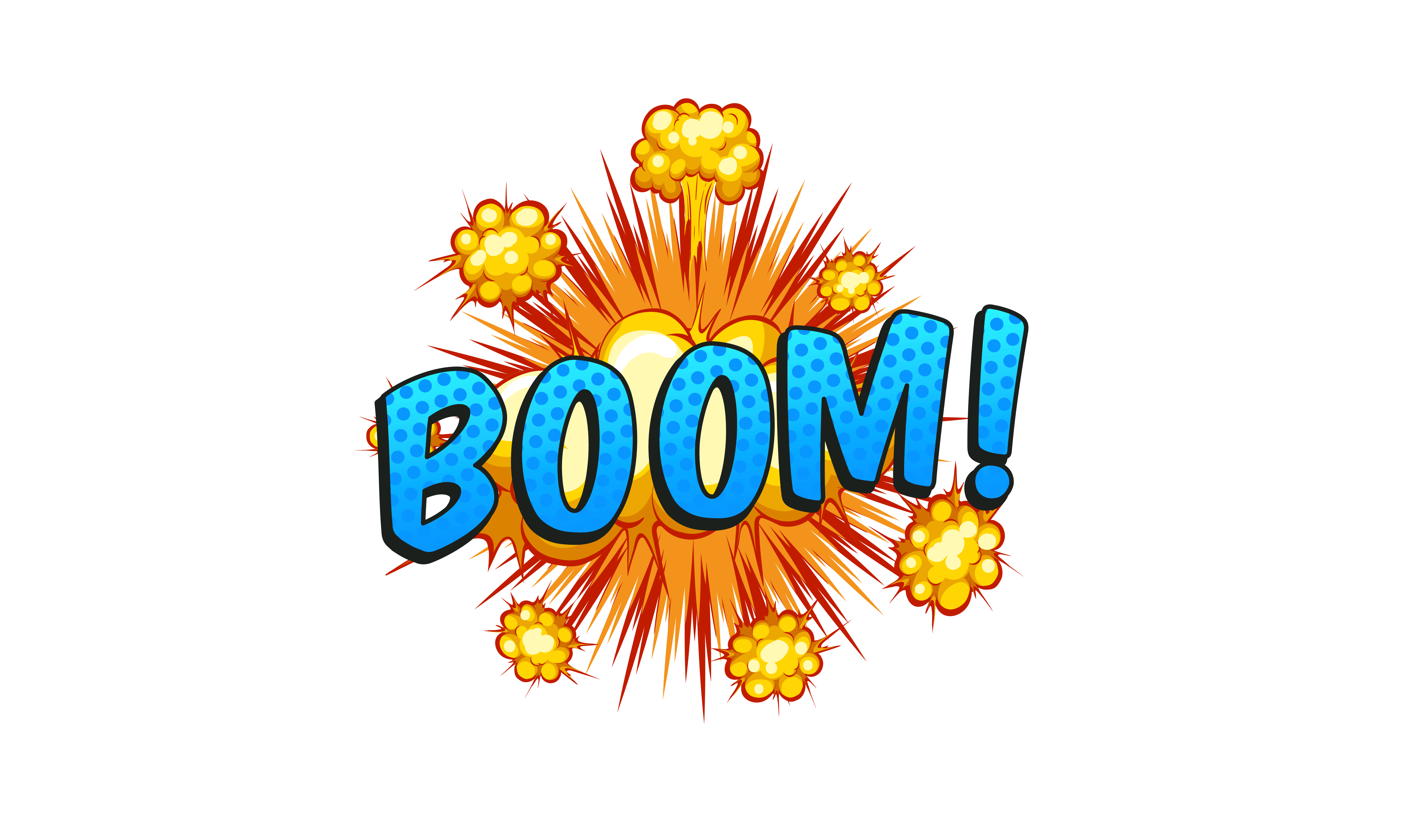 Comic Superhero Word Illustration Smoke explosion stickers comics text comic Book Power Impact Effec