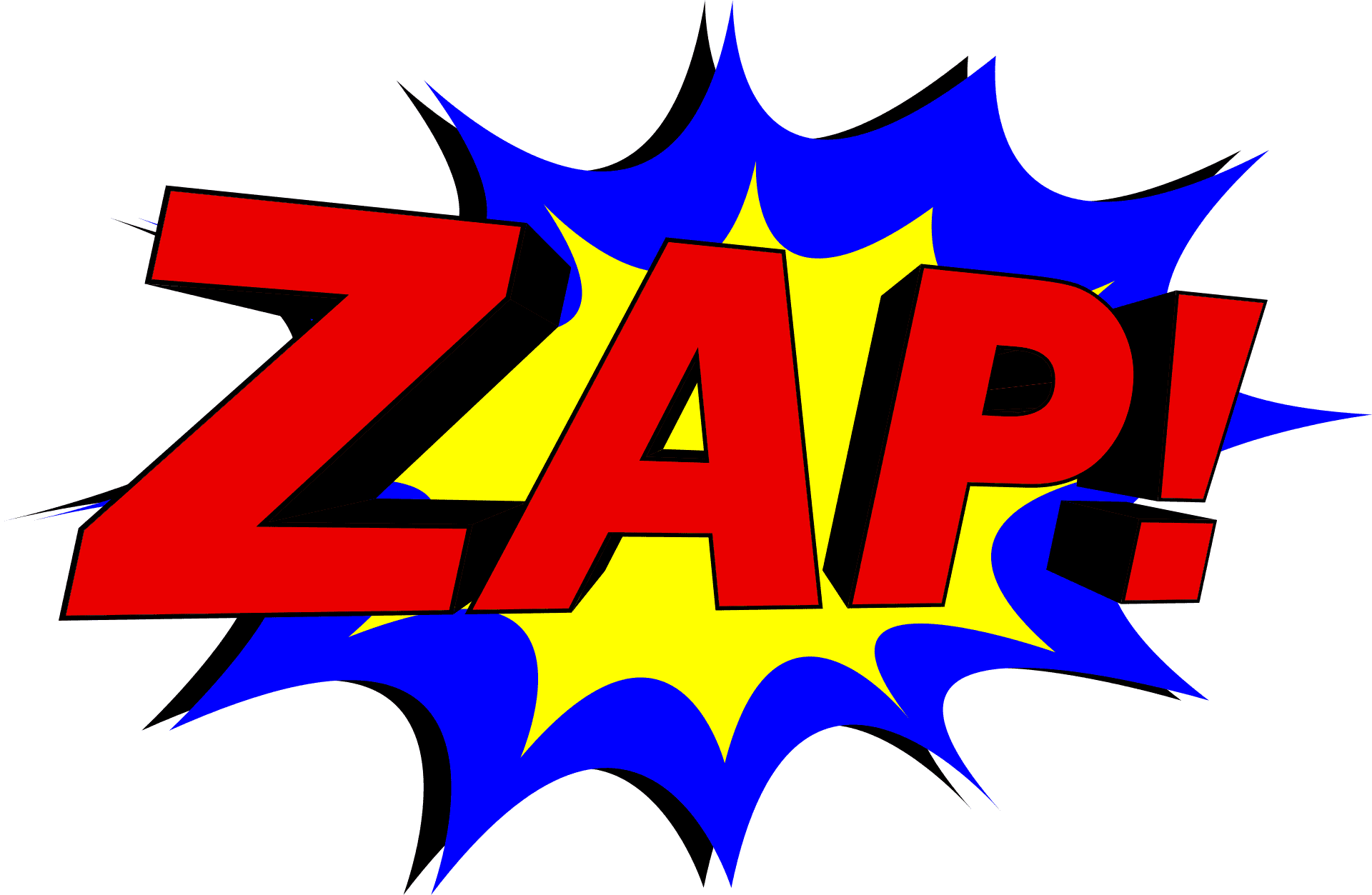 Comic Superhero Zap Comic Comic Book Fight Explosion Expletive Brawl Loud Bang . Power Impact Effect