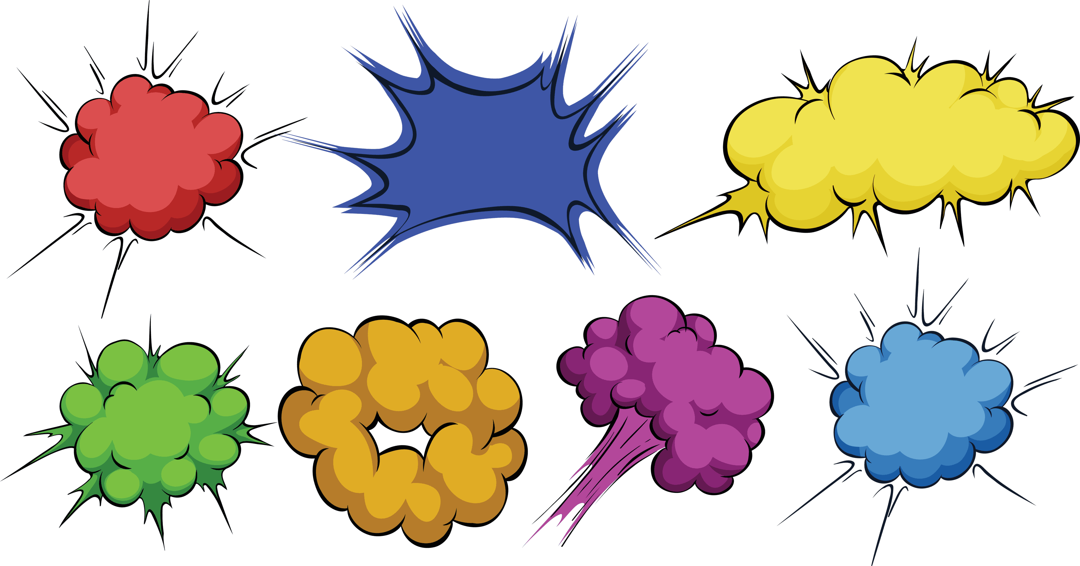 Comic Bam cloud explosion speech bubble comic style Pop Art Explosion Transparent PNG