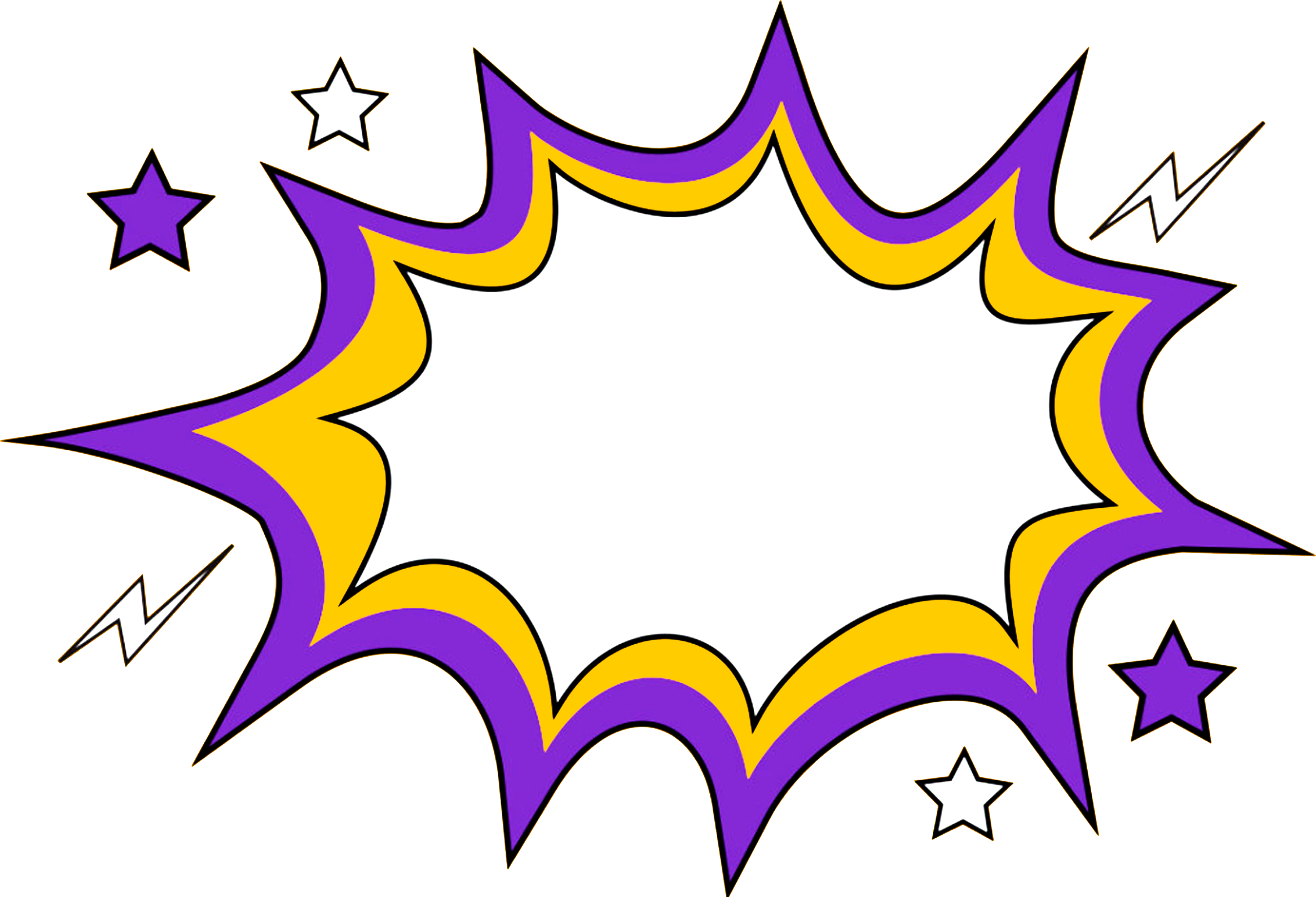 Comic Boom Comic bubble icon Comic book Comics Pop art Illustration Explosion lightning pattern purp