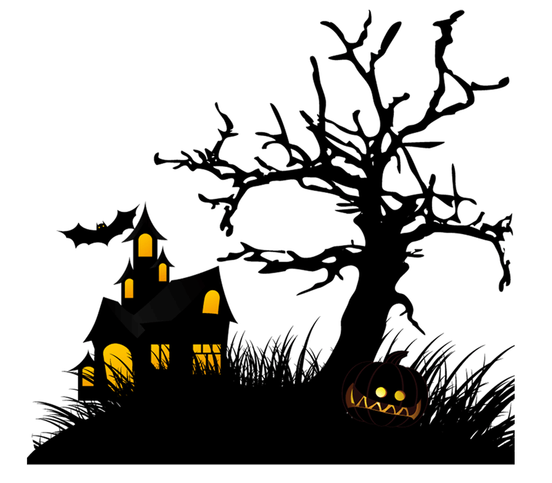 Halloween black background decoration halloween black background Creepy Halloween Graphic Trans