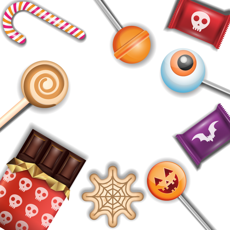 Halloween Candy Euclidean Halloween candy happy Halloween food festive Elements Spooky Night