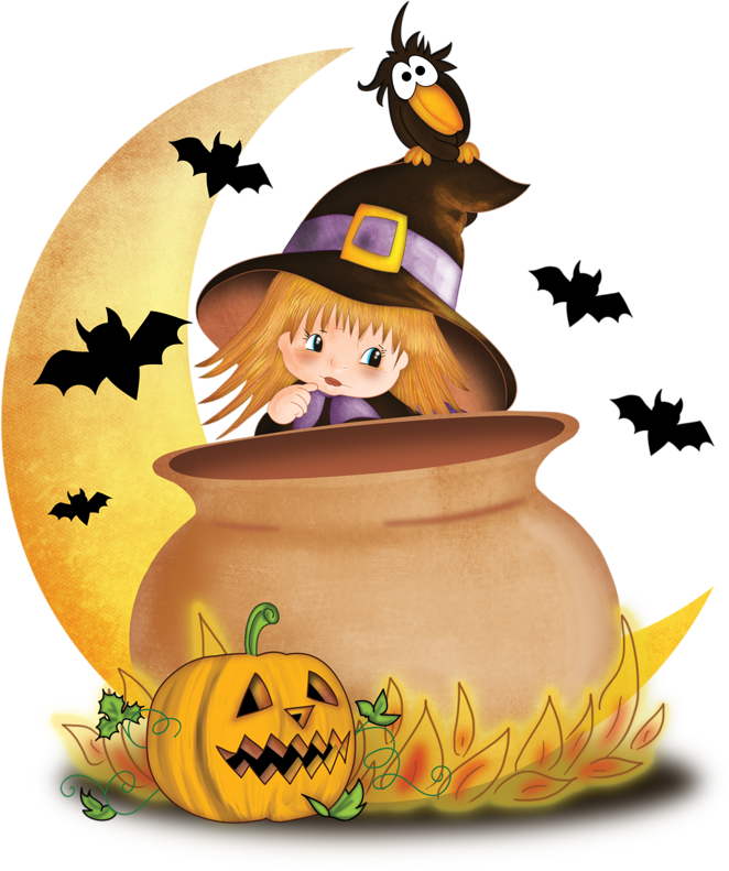Halloween Cartoon Witchcraft Halloween holidays cartoon pumpkin Scary Halloween Decoration Tran