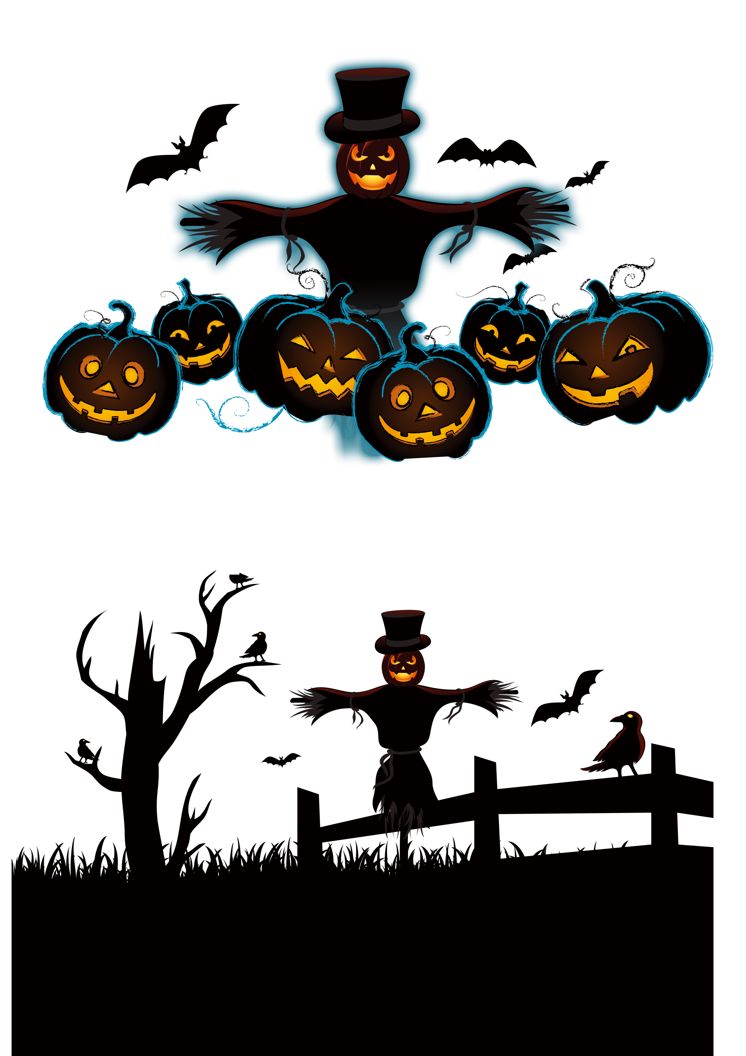 Halloween Handicraft Jack-o-lantern Ghost Halloween scarecrow happy Halloween ghosts terror Cre