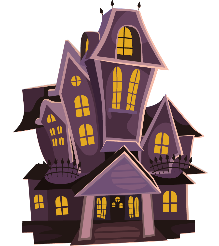 Halloween House File purple building holidays Scary Halloween Decoration Transparent PNG for