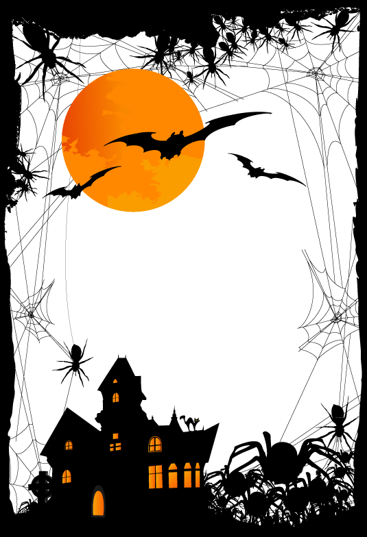 Halloween Illustration Halloween happy Halloween text orange Spooky Night Halloween Art Transpa