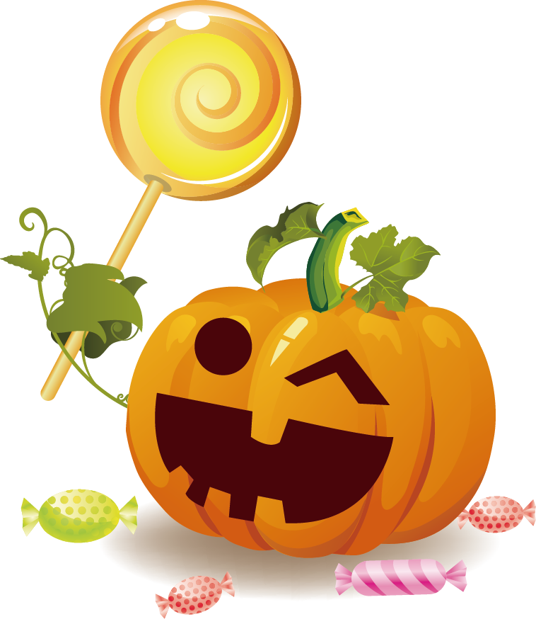 Halloween Jack-o'-lantern Halloween background happy Halloween festive Elements shading Spooky