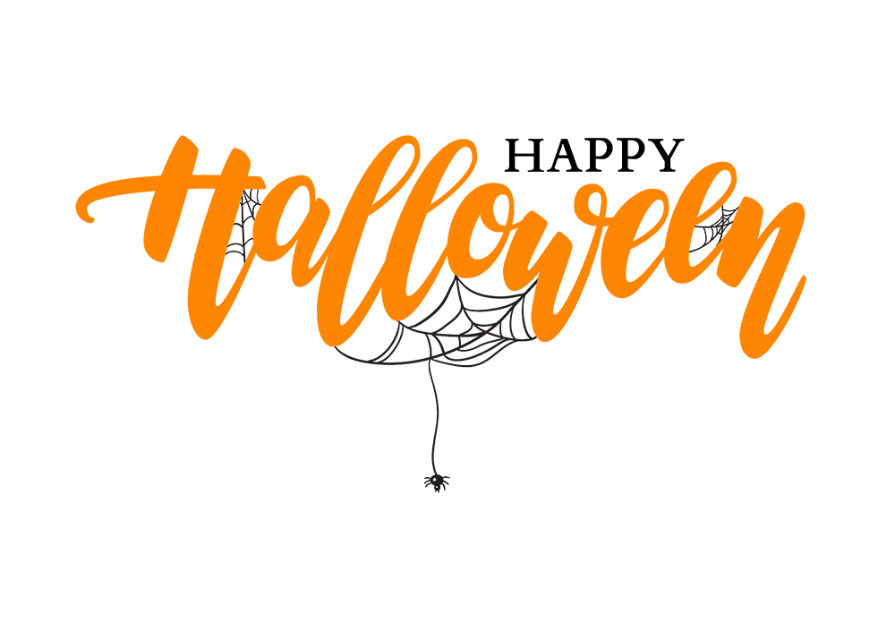 Halloween Poster Halloween holidays text orange Halloween Celebration Design Transparent PNG