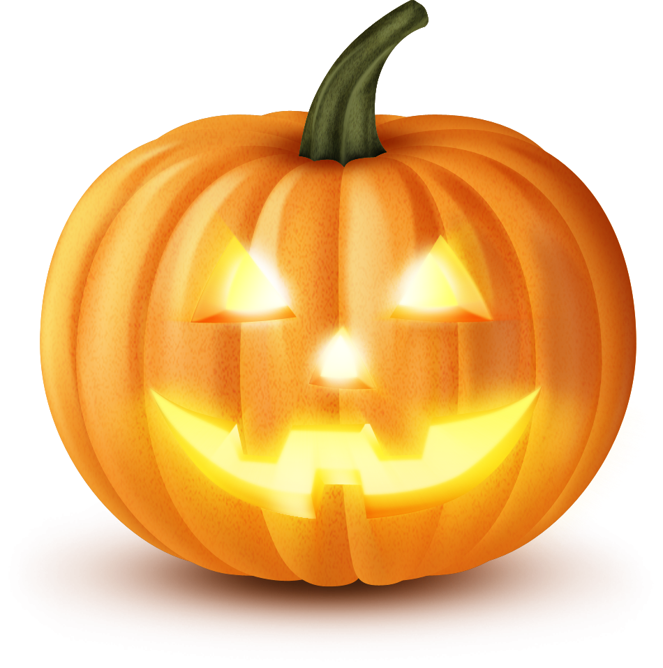 Halloween Pumpkin Jack-o'-lantern Halloween holidays orange gourd Scary Halloween Decoration