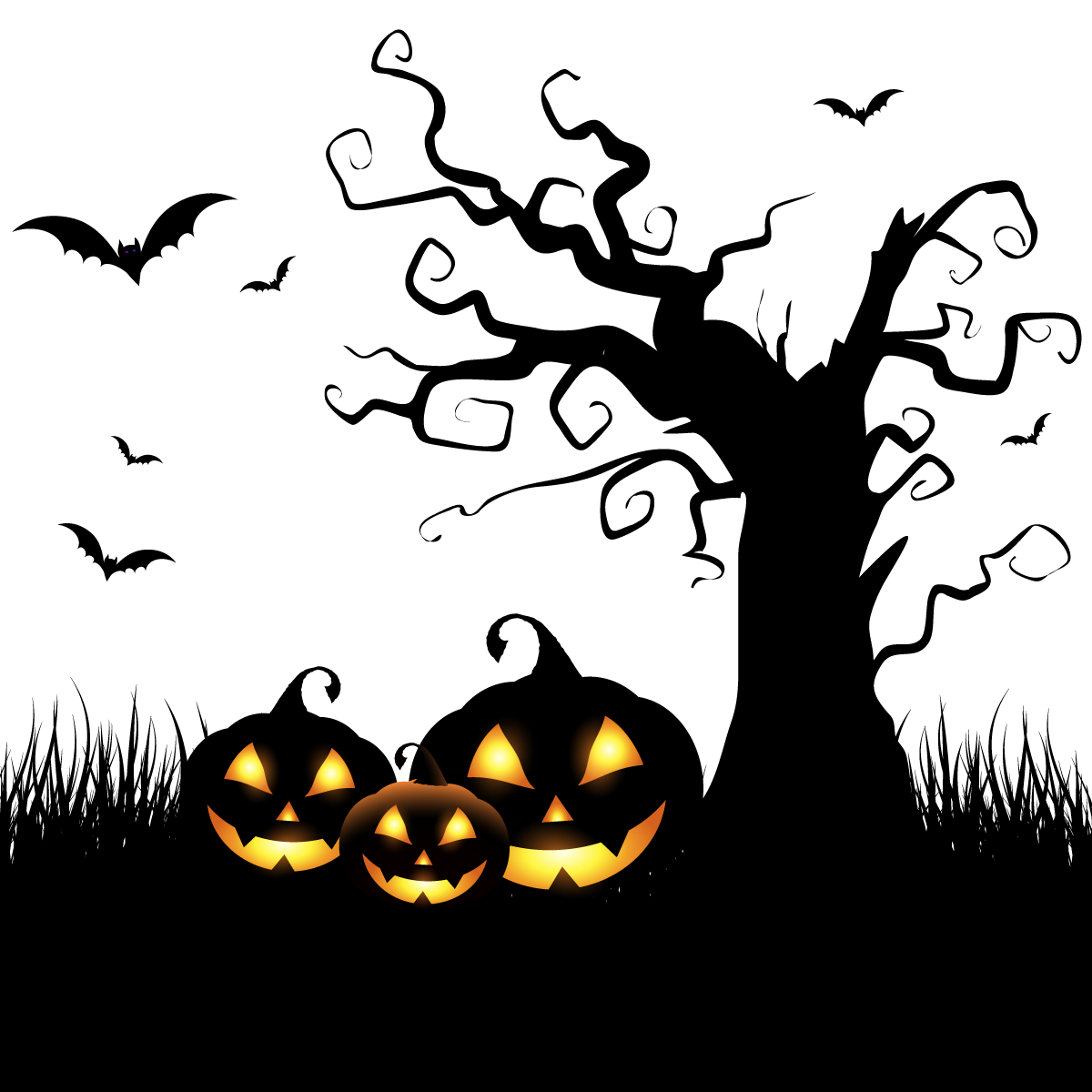 Halloween Spooktacular Costume party background Halloween pumpkin and tree mammal text tree Bra