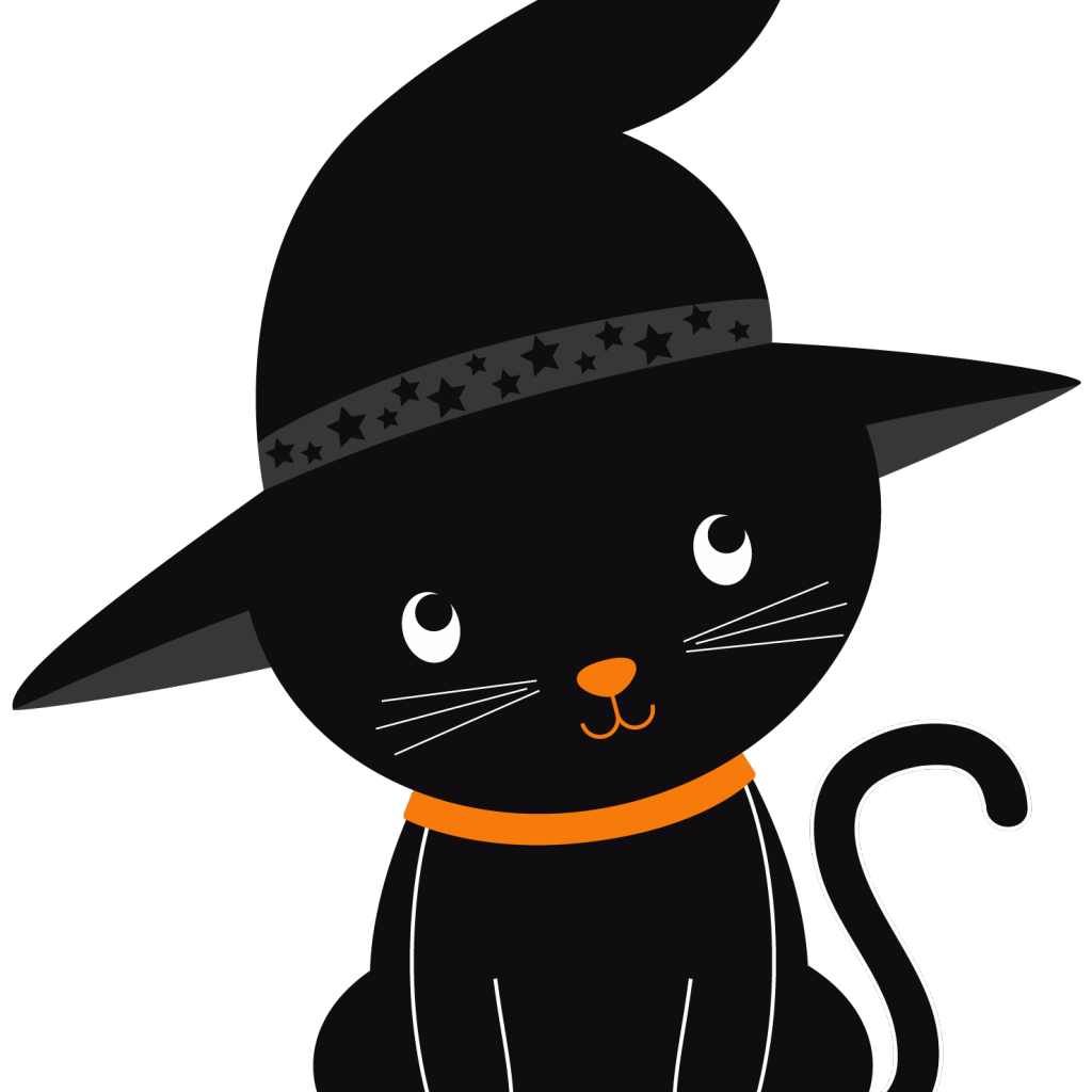 Halloween Witch Hat Cat Kitten Halloween Black Cat Cartoon Headgear Beak Cat Kitten Halloween