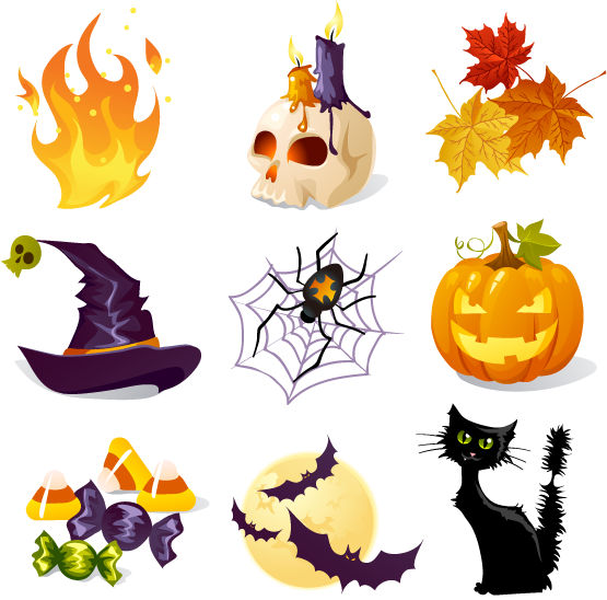 Halloween Halloween icons food camera Icon festive Elements Halloween Party Decoration Transpar