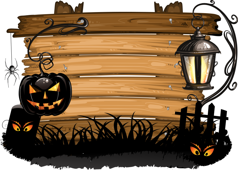 Halloween Halloween wood happy Halloween happy Birthday Vector Images terror Creepy Halloween