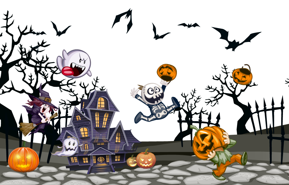 Halloween Halloween Halloween happy Halloween holidays cartoon Halloween Party Decoration Trans