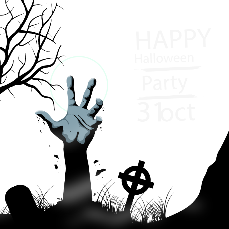 Happy Halloween poster Android Halloween Horror Halloween Party material hand festive Elements