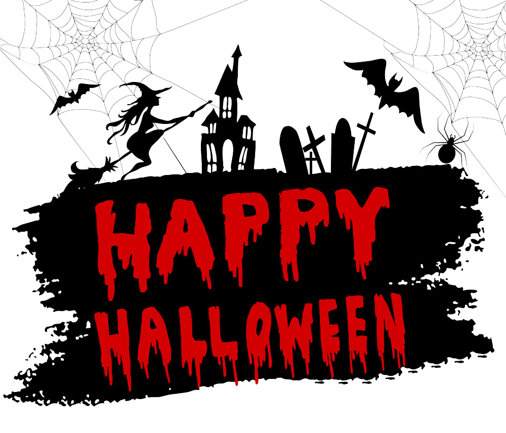 Illustration Halloween WordArt happy Halloween english text Halloween Horror Graphic Transparen