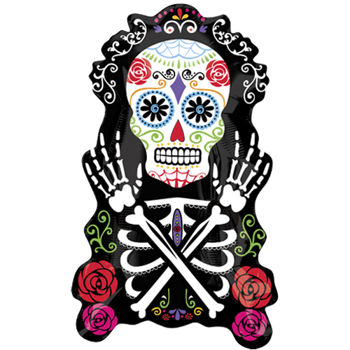 La Calavera Catrina Day of the Dead Halloween Death Halloween culture holidays balloon Hallowee