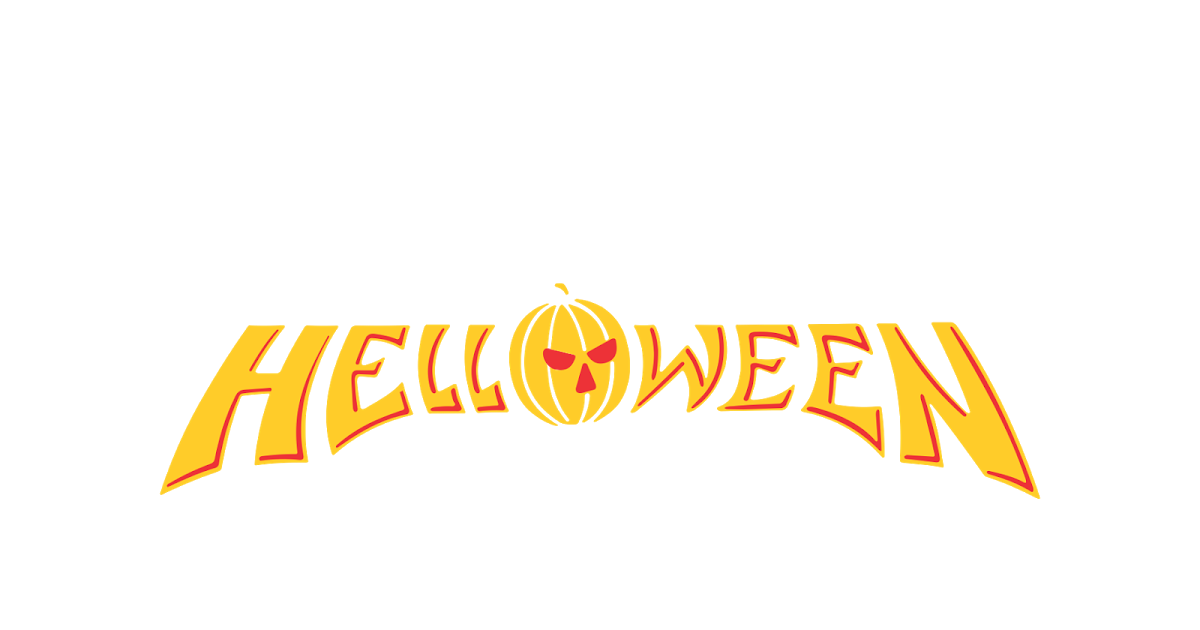 Logo Helloween Halloween Fendi logo text orange logo Haunted Halloween Decoration Transparent