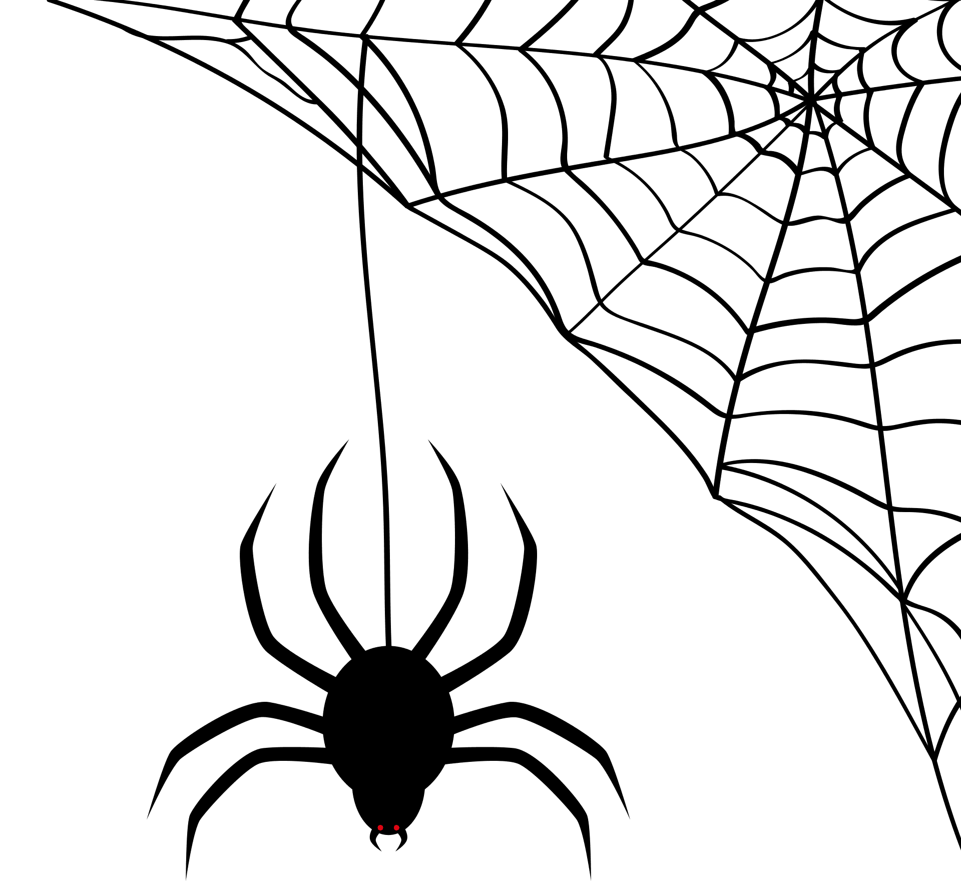 Spider Web Cobweb Halloween Silhouette Black Creepy Spooky Halloween Design Transparent PNG for