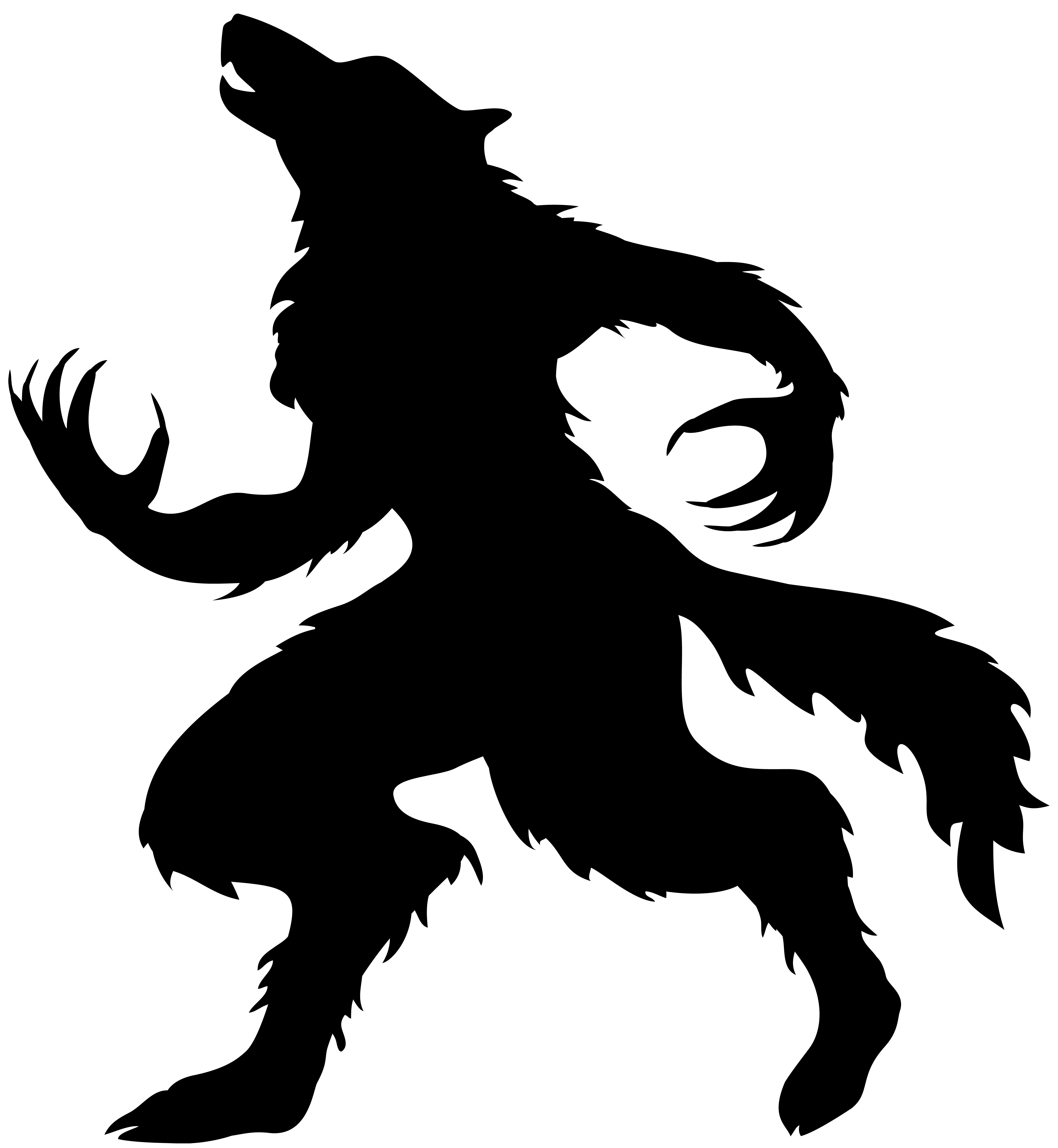 Werewolf Halloween Full moon Gray wolf Halloween Werewolf Silhouette horse happy Halloween mamm