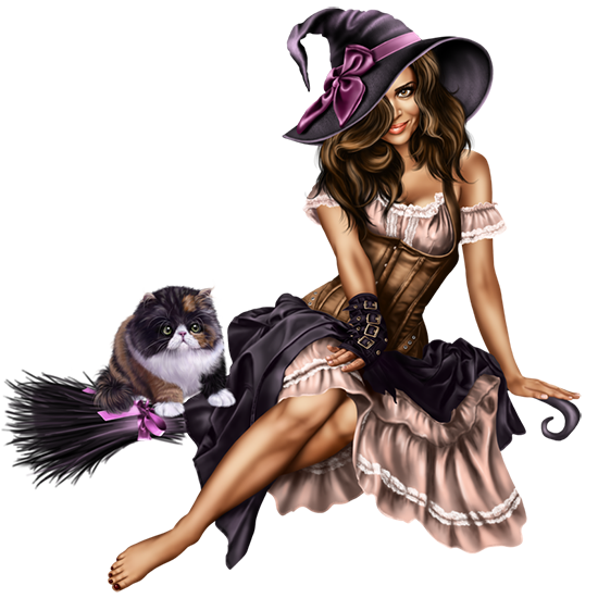Witch character illustration Witchcraft Halloween Halloween Witch purple happy Halloween festiv