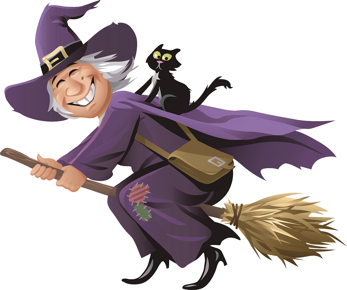 Witch Drawing Illustration Cartoon Halloween Witch cartoon Character purple violet Haunted Hall
