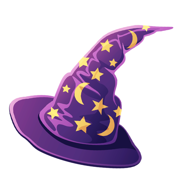 Witch hat Purple Halloween Free Halloween magic hat to pull material free Logo Design Template