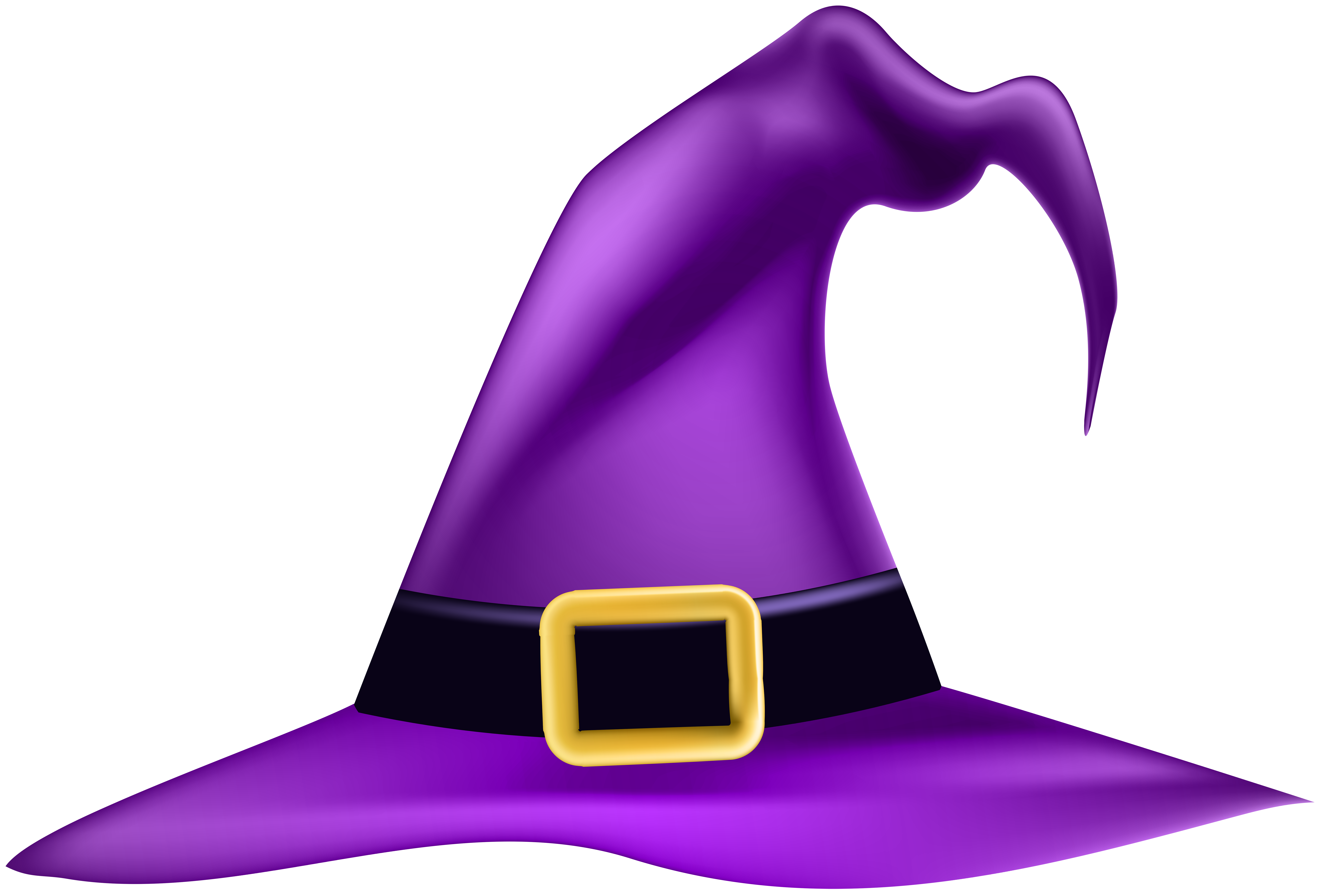 Witch hat Witchcraft Halloween Witch s purple hat violet Halloween Decoration Element Transpare