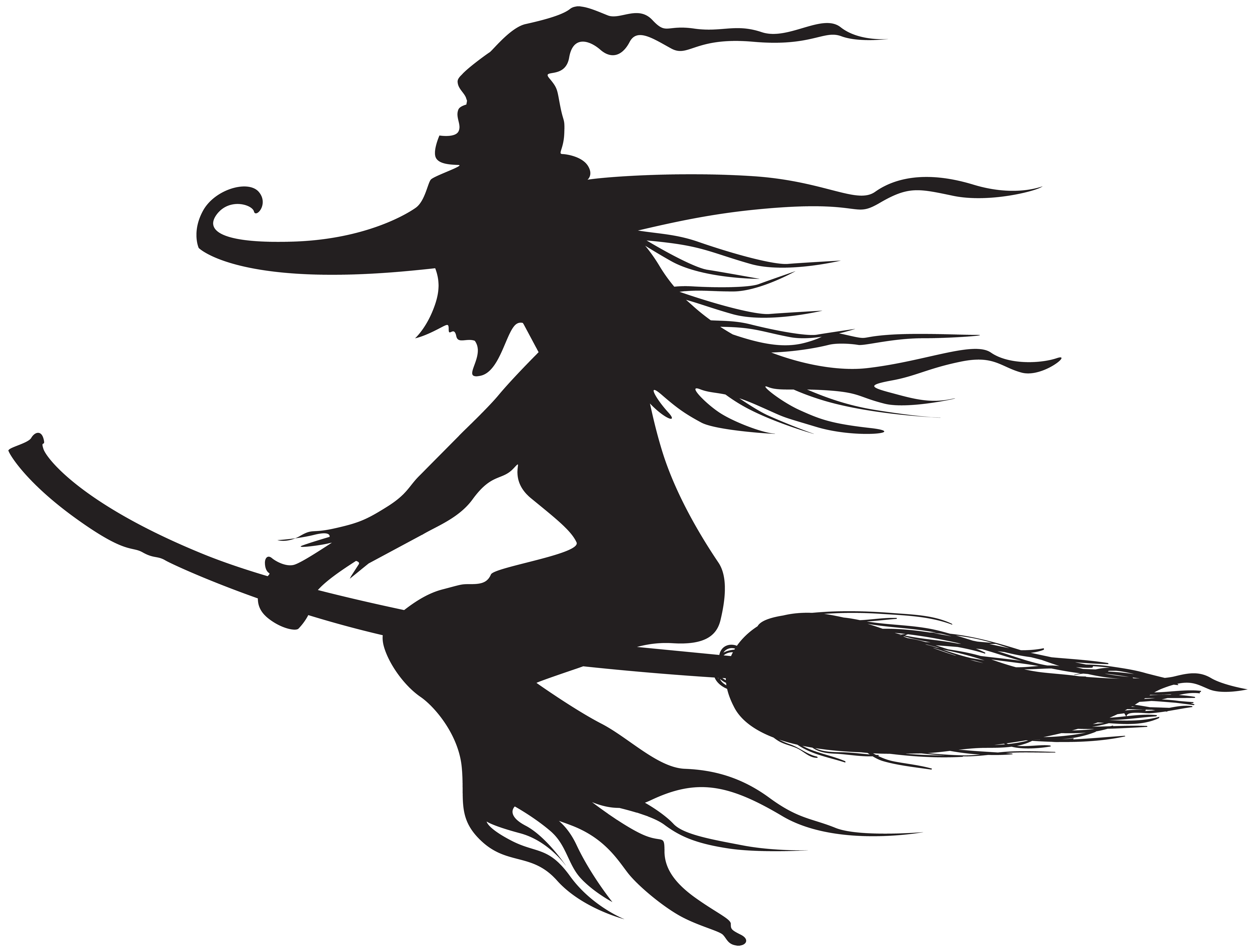 witch silhouette Witchcraft Halloween Silhouette Halloween Witch Silhouette happy Halloween com