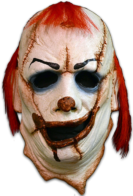Evil clown It Mask Halloween costume clown face head carnival Halloween Horror Graphic Transpar