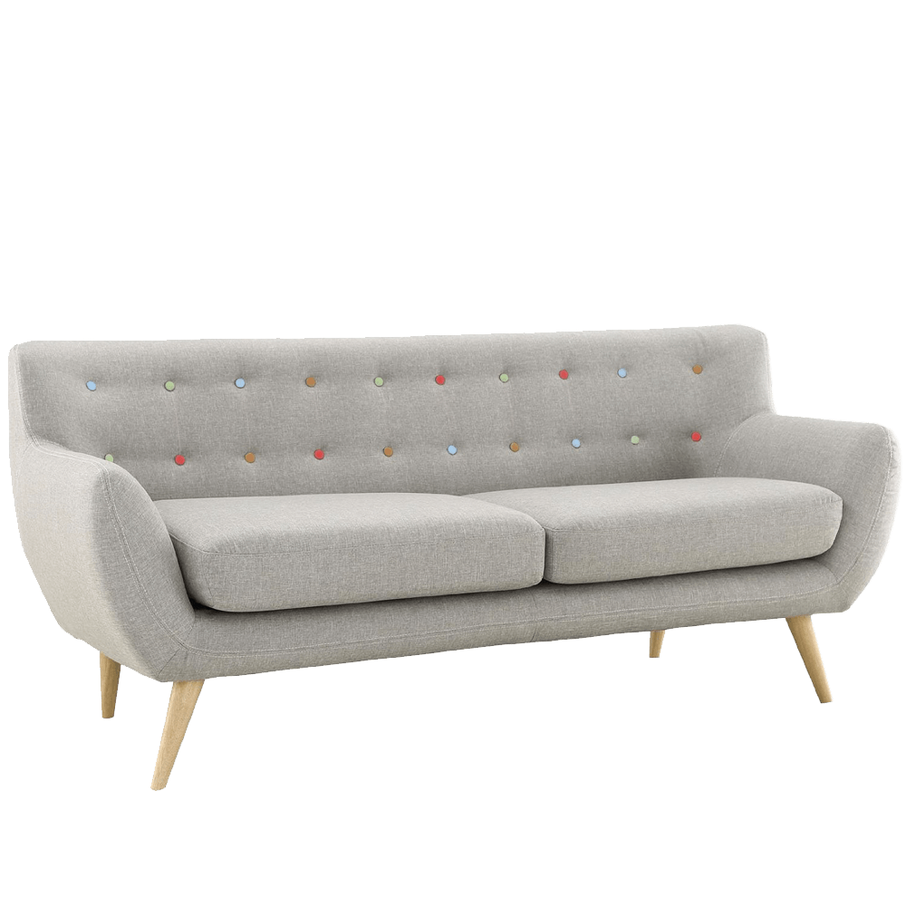 Couch Mid-century modern Tufting Loveseat Modern furniture design angle furniture textile Transparen
