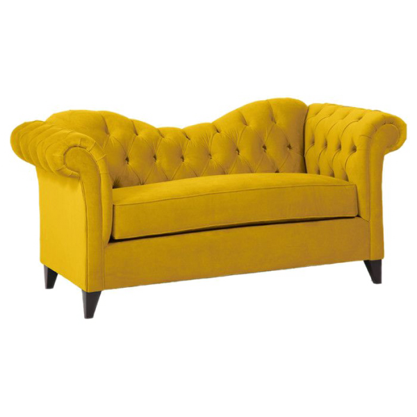 Eames Lounge Chair Couch Living room Ottoman Yellow soft cloth bag sofa angle furniture textile Tran