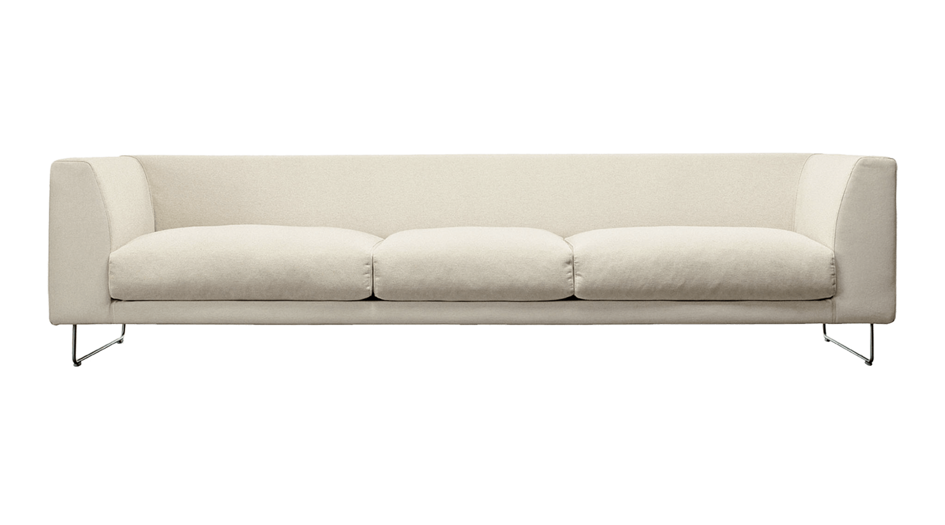 White 3-seat couch Sofa bed Table Couch Cappellini S.p.A. Chair Sofa angle furniture room Transparen