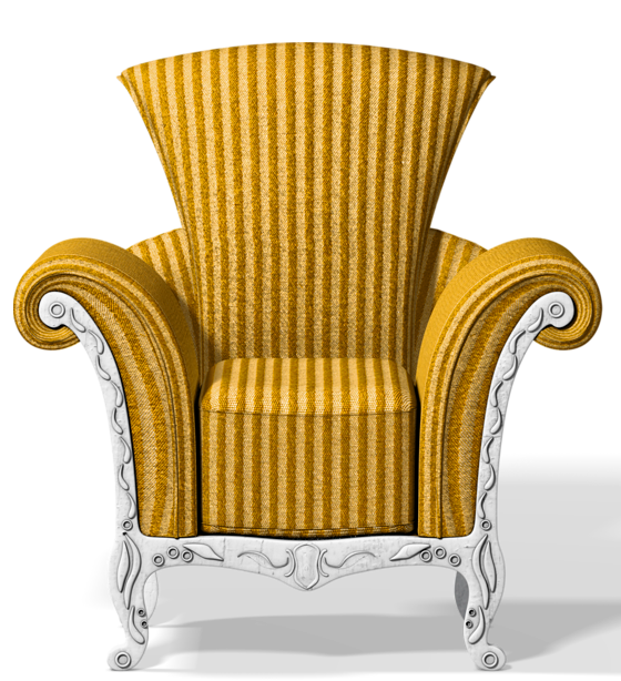 White wooden armchair Table Chair Throne Gold Chair angle furniture stool Transparent PNG for Interi