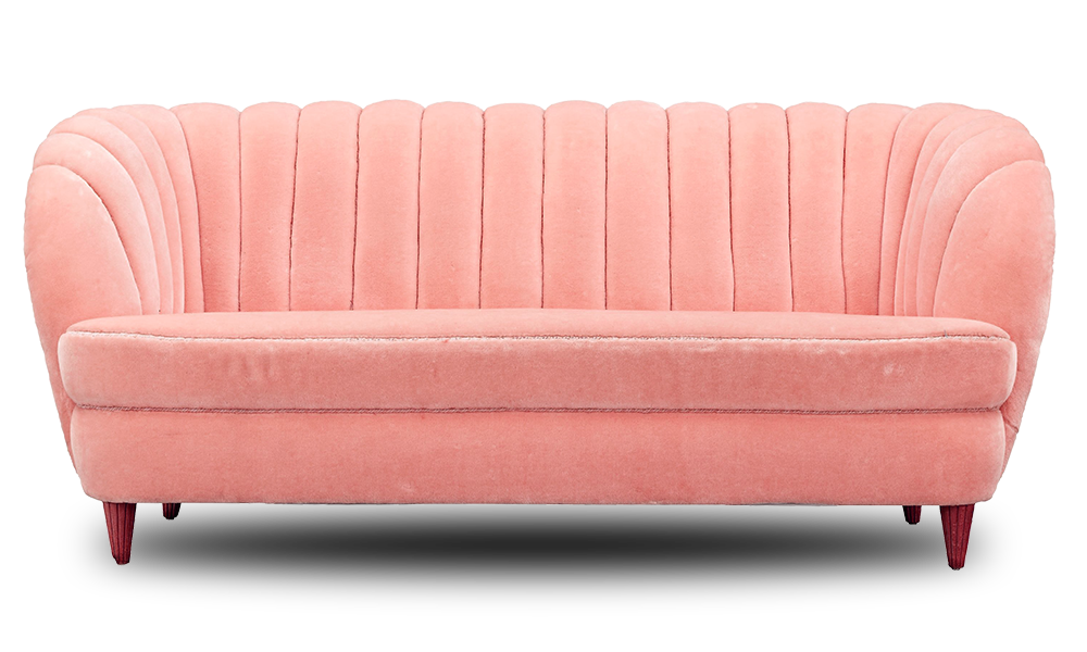 Beige suede couch Loveseat Couch Sofa bed Furniture Pink couch angle room material Transparent PNG f